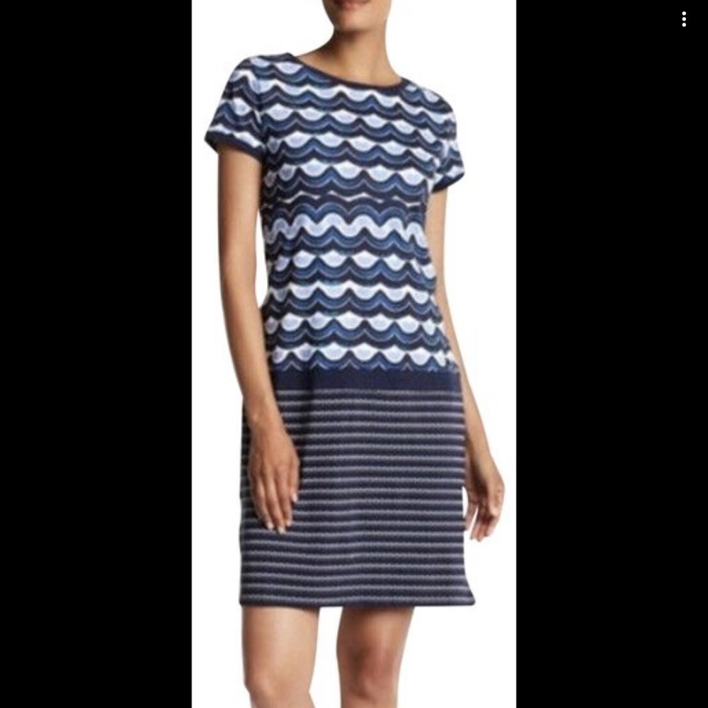 Tommy Bahama Blue Making Waves Casual Dress with pockets size Medium D25